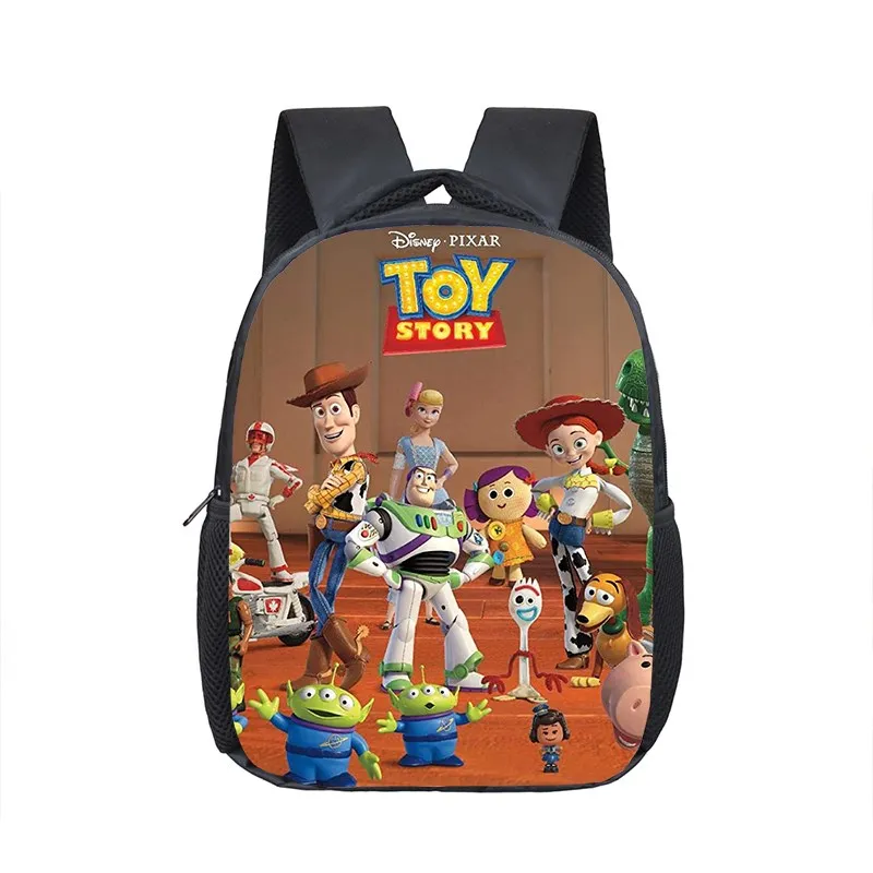 12 inch Disney Toy Story Woody Buzz Lightyear Kindergarten Backpack Children School Bag Toddler Bag for Kids Bookbags Gift