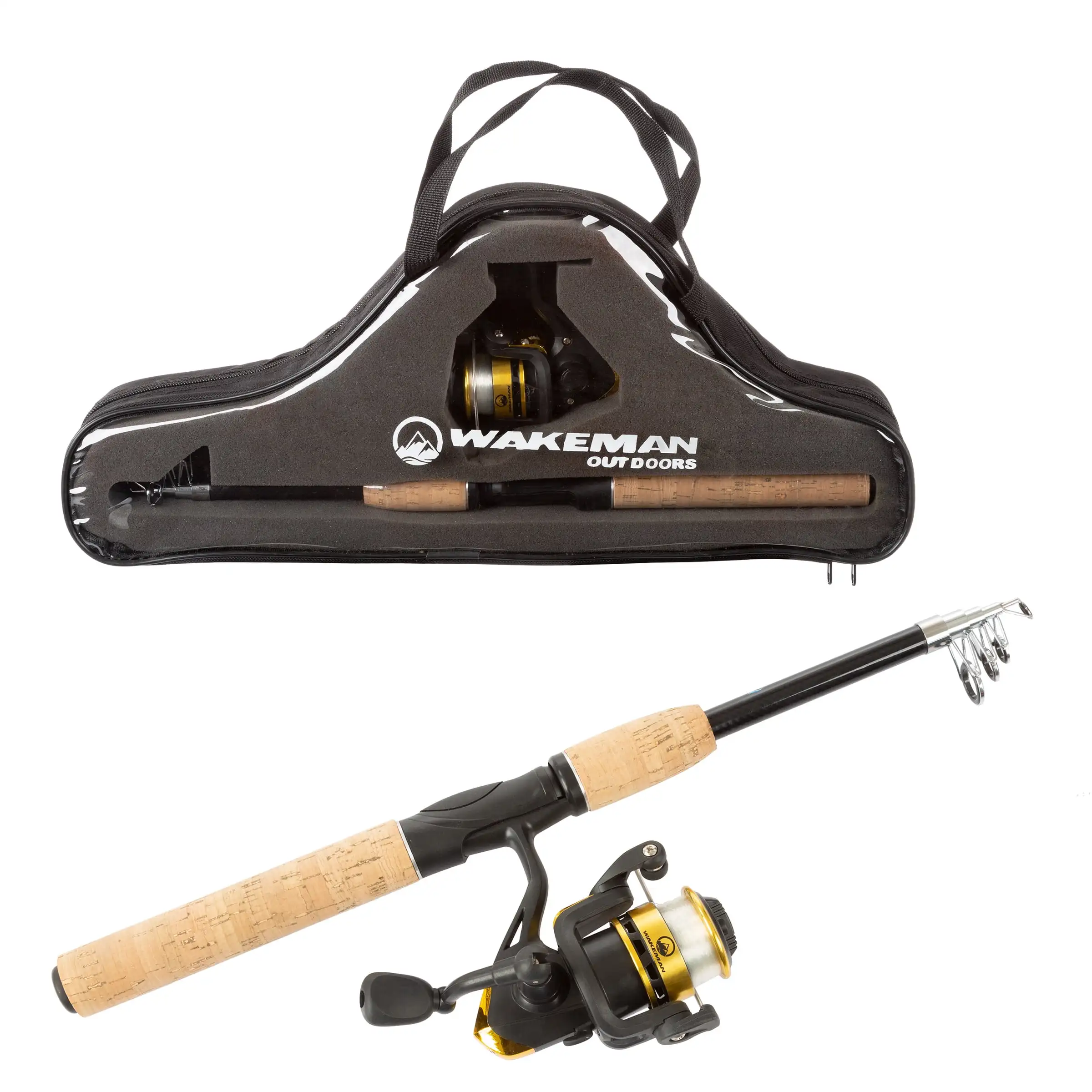 

Wakeman 5'6 Telescopic Spinning Rod and Reel Combo with Carry Case