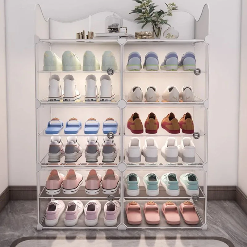 Transparent Box Shoe Cabinet Household Small Partition Layered Shoe Cabinet Simple Nordic Organizador De Zapatos Home Furniture