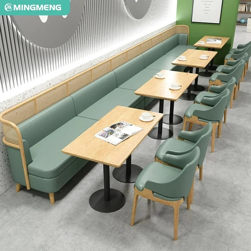 New Design Restaurant Couch Sets Cafe Table and Chairs New Arrivals Restaurant Furniture Double Side Seating Booth Bench