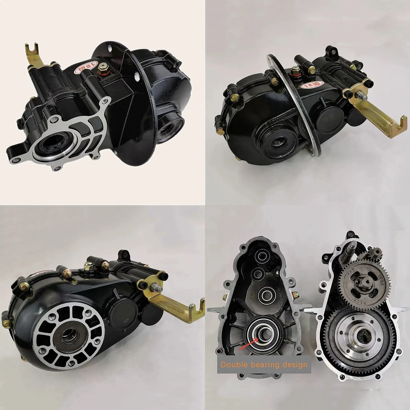 

Upgraded Electric 3 4 Wheeler Differential Gearbox High Low Speed Hill Climb Gear Shift