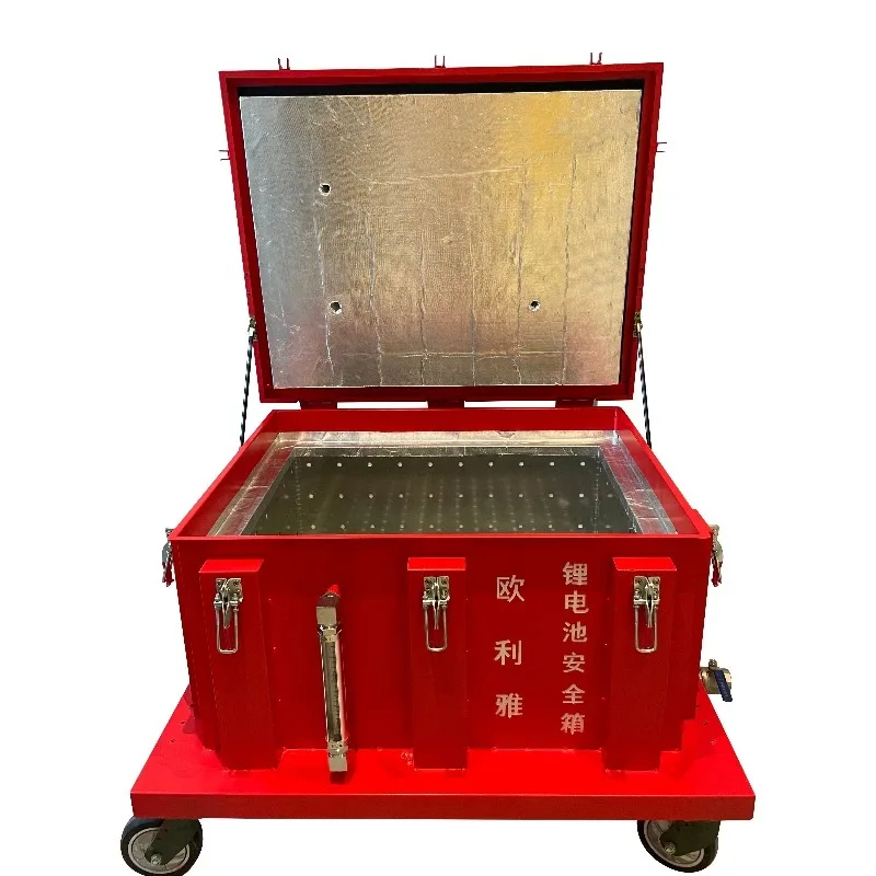 

【Fashionable】High-Security Explosion-Proof Steel Safety Box Guaranteed Safe Storage for Lithium Batteries in Workshops