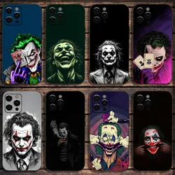 Etui na telefon Cool J-Jokers C-Clown do Apple iPhone 15,14,13,12,11, Pro, X, XS, Max, XR, Plus, Mini Soft Black Cover