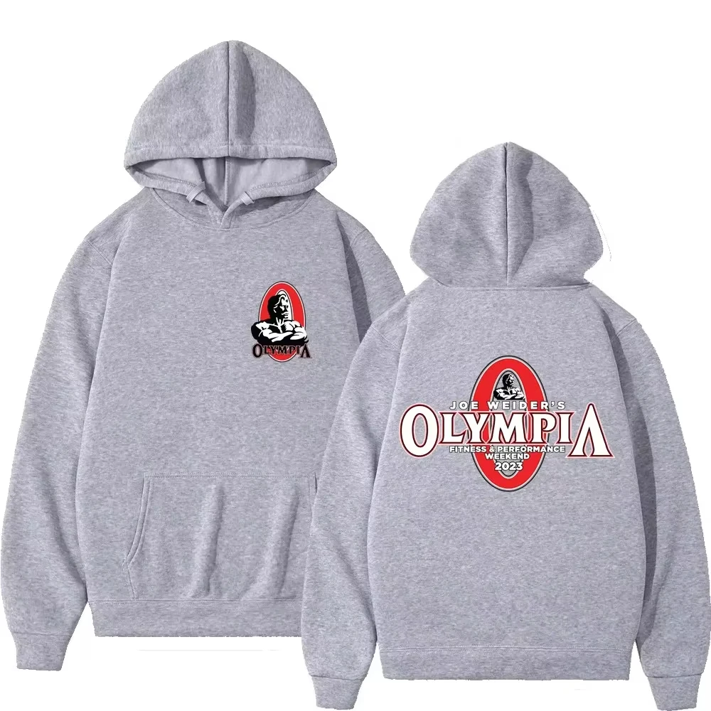 2024 Spring And Autumn New Olympia Men Fitness Sports Sweatshirt Casual Jacket Zipper Jacket Outdoor Training Hooded Jacket