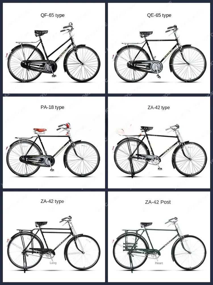 Old Shanghai Phoenix bicicleta retro, carga pesada, 28 bar, 26 ", 28"