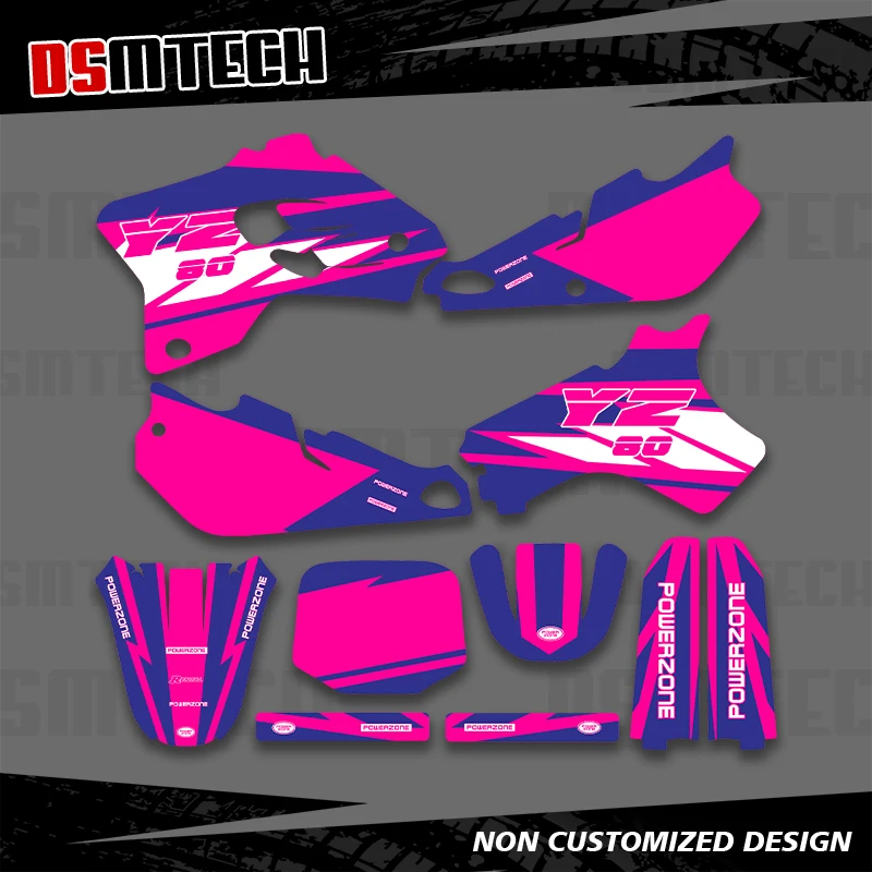 

DSMTECH For YAMAHA YZ 80 YZ80 1993 1994 1995 1996 1997 1998 1999 2000 2001 Graphics Decals Stickers Motorcycle Background