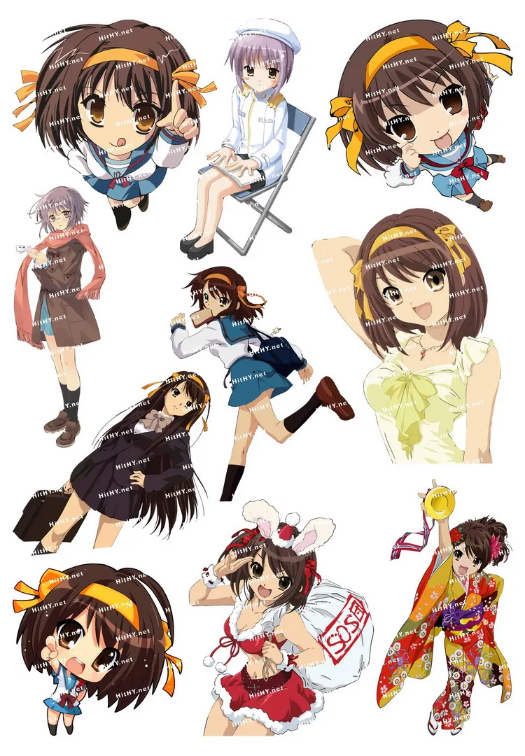 21x15cm 1 sheet sticker The Melancholy of Haruhi Suzumiya  Sticker F0222-03