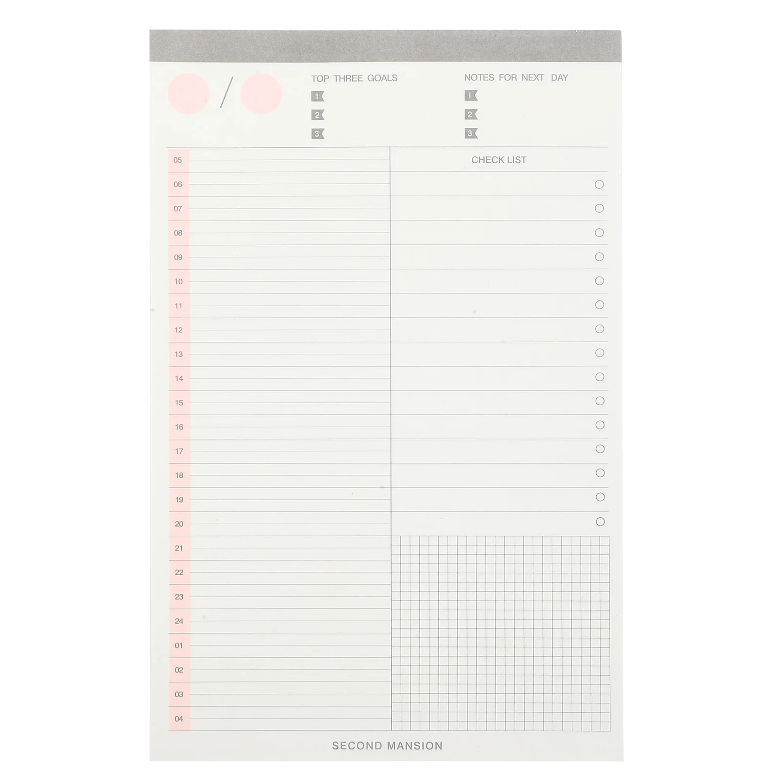 Time Planner Notepads Refill Notebook End Work Daily Use Office Task Compact Memo Schedule