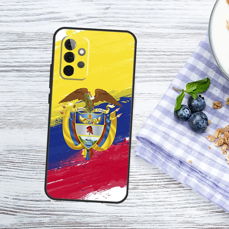 Colombia Flag Cover For Samsung Galaxy A15 A25 A35 A55 A53 A33 A13 A52 A32 A12 A51 A71 A14 A34 A54 Case image 2