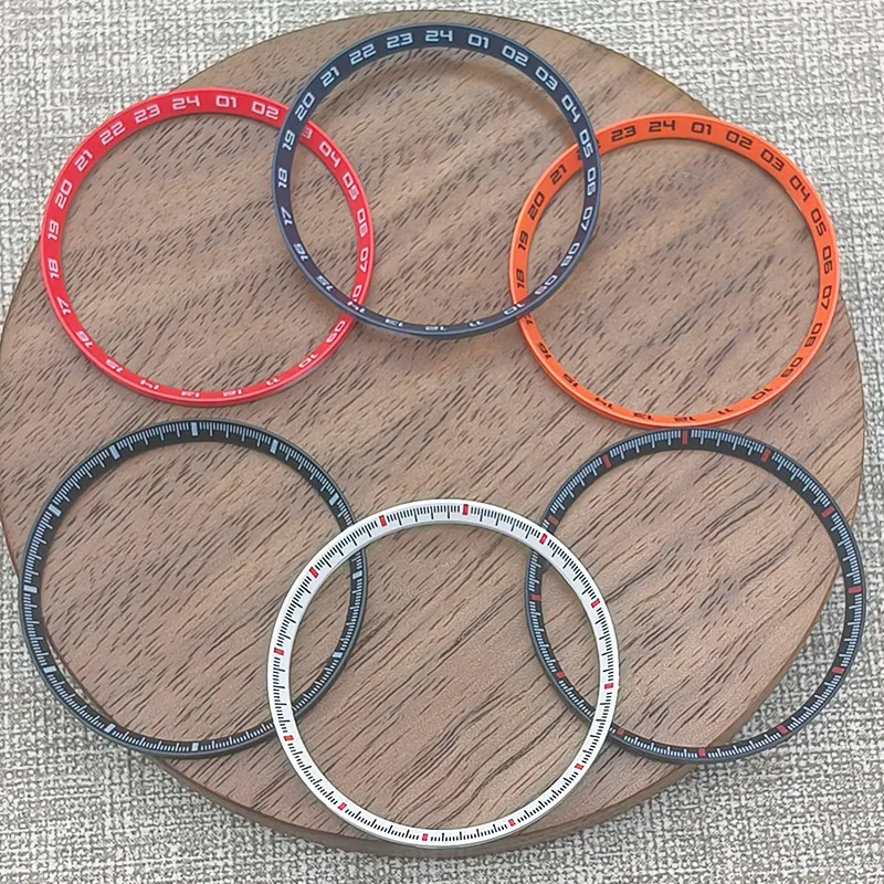 30.5mm Plastic Watch Chapter Ring Fits SKX007 SKX009 SRPD Watch Case NH35 NH36 Automatic Movement Men's Watch Inner Ring Parts