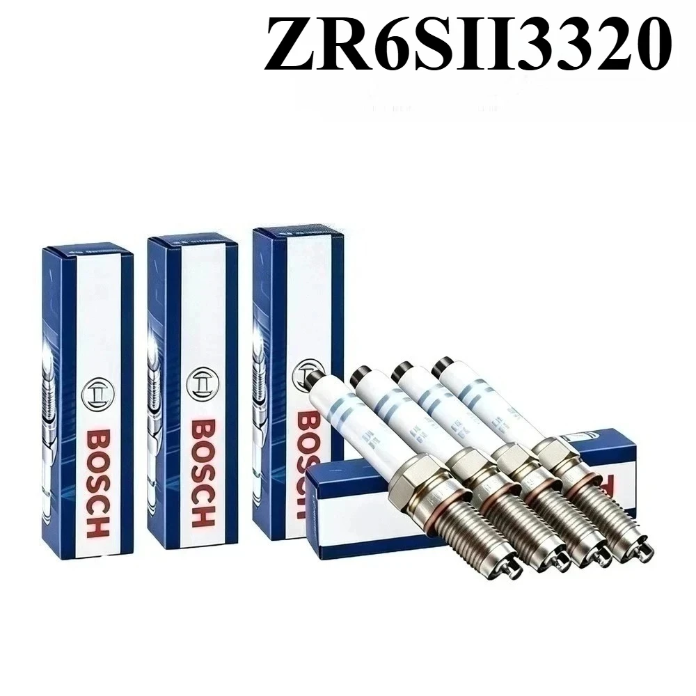 Bosch ZR6SII3320 Spark Plug, Fixing Rough Idle Vibration & Misfire,  Used For Selected Benz S500L W222, M176 4.0T V8 Engines