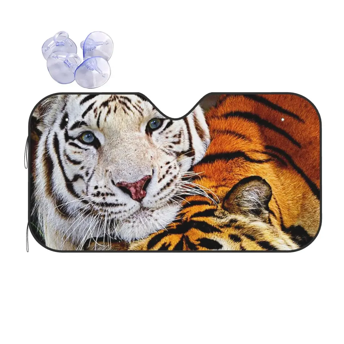 Bengal – pare-soleil tigre amusant pour voiture, 76x140cm, pare-brise pour fenêtre avant, Animal, protection solaire