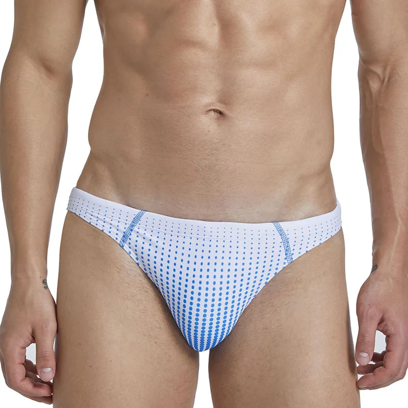 

WD236 2025 new sexy blue print tight low waist men swimwear pool swimming men swimsuits swim trunk surf bikinis swim briefs