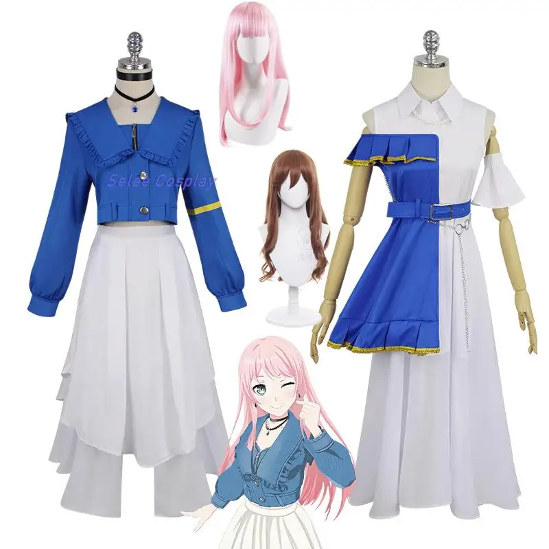 Anime Anon Chihaya Anon Cosplay Costume BanG Dream MyGO Cosplay Performance Clothing Nagasaki Soyo Outfits Women Halloween Suit