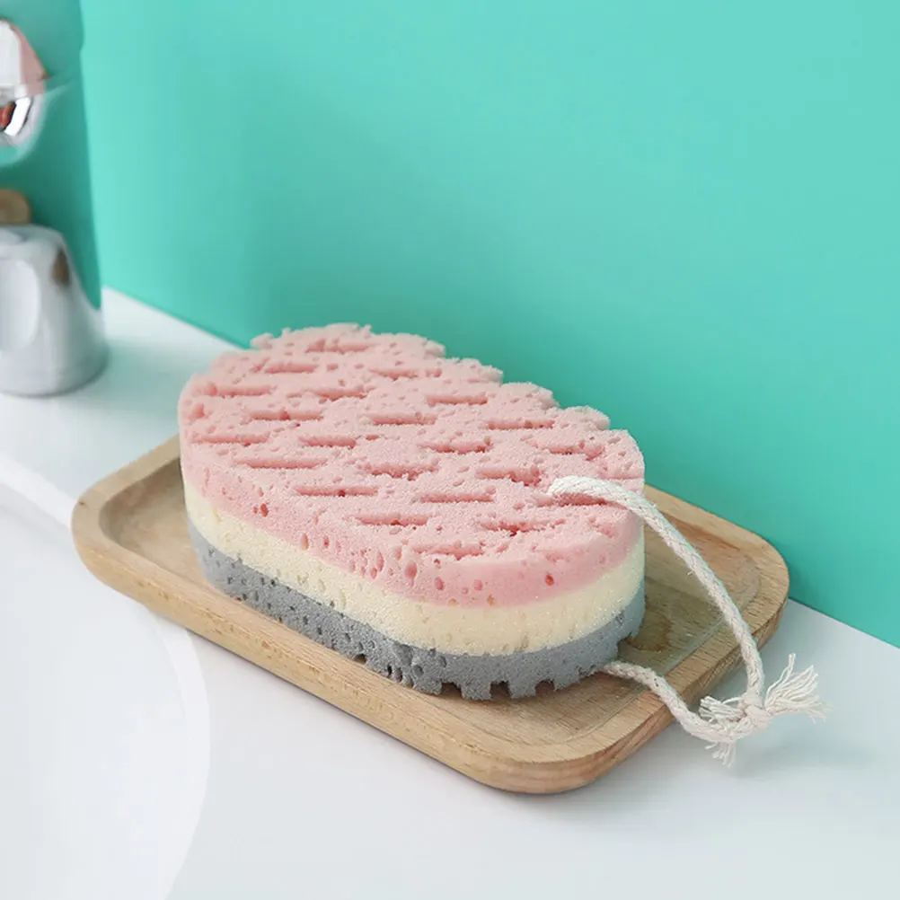 

6Pcs Bath Sponge Supple Exfoliating Body Scrubbers Shower Sponge Back Scrubber Deep Cleansing Skin Care Women Bath Scrubbers