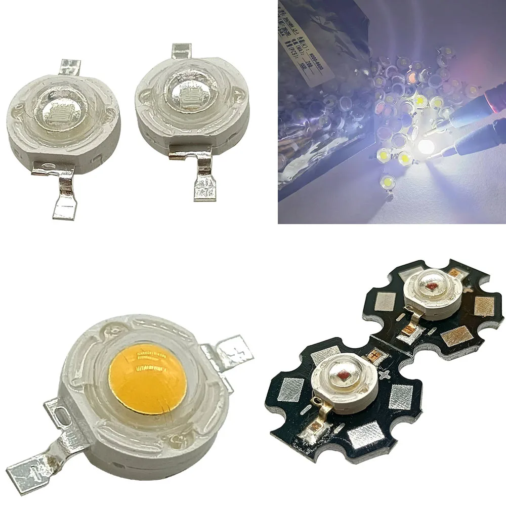 10 pz 1 W 3 W di Alto Potere 3000 K 4000 K 6000 K 10000 K 20000 K 30000 k LED + 20mm stella pcb/no pcb