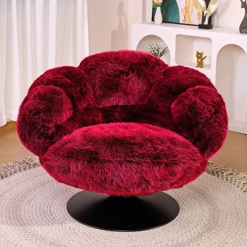 

Internet celebrity luxury explosion bear paw sofa chair rotatable home improvement design