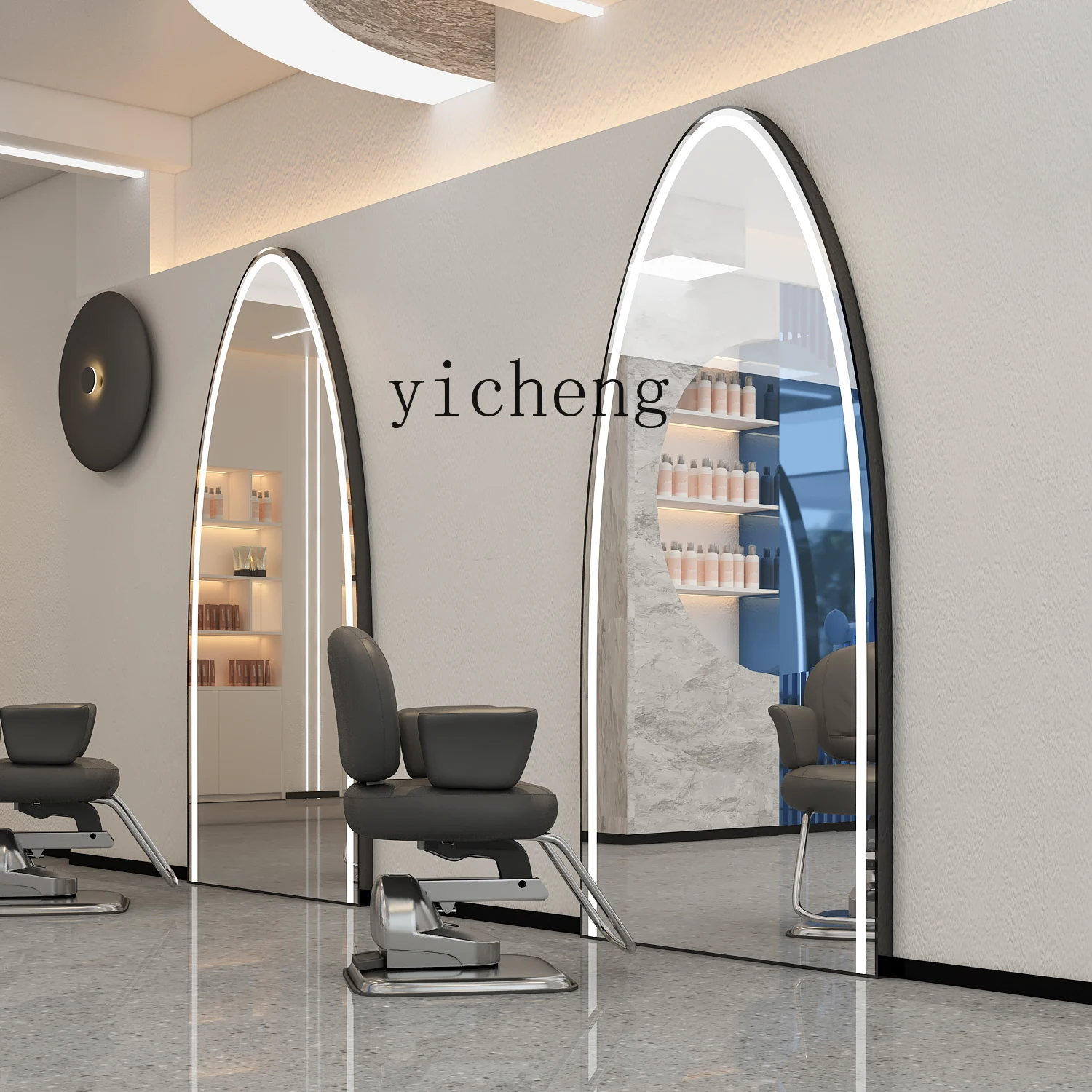 a6.25 barber shop mirror single-sided barber shop mirror table hair salon only