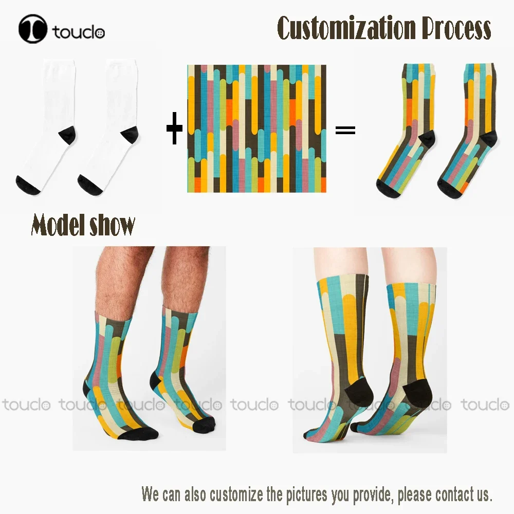 Captain Of The Struggle Bus Socks Halloween Boy Socks Fashion Creative Leisure Funny Art Abstract Oil Painting Socks Cartoon