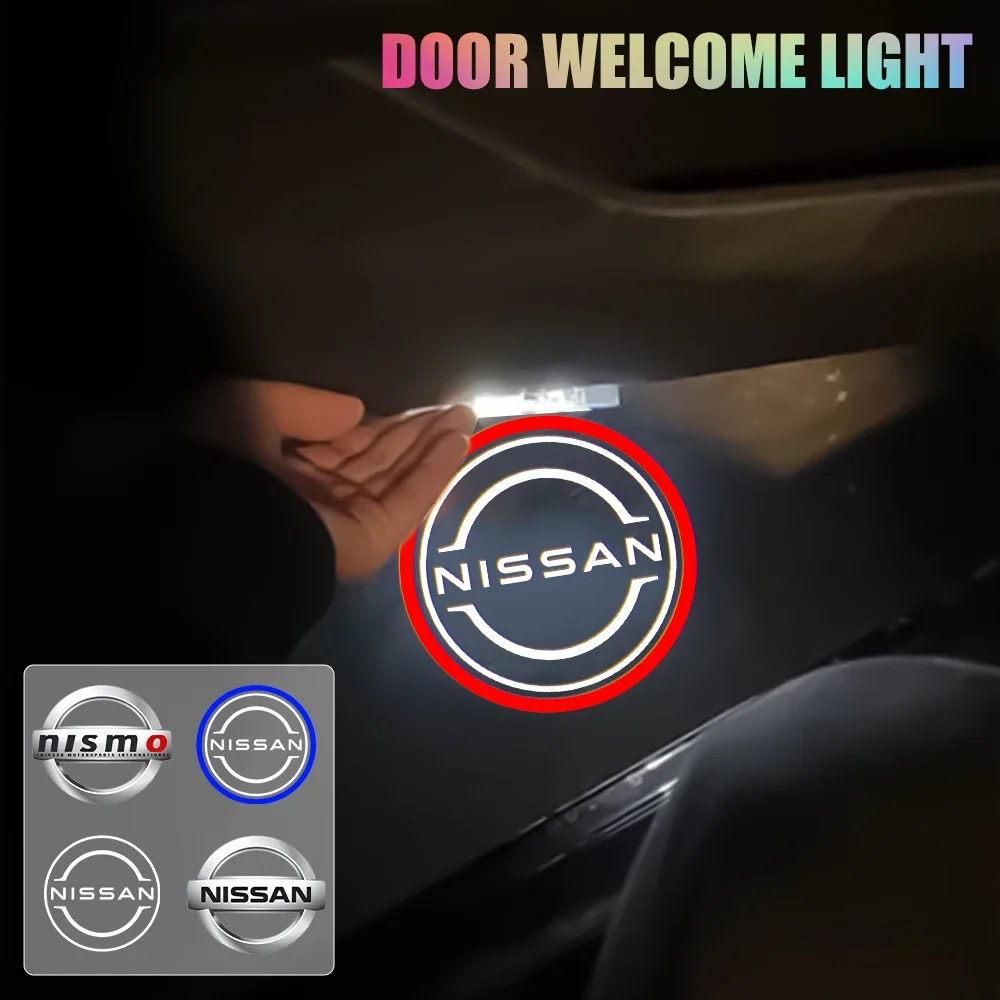 LED HD Wireless Car Door Logo Welcome Lamp Laser Light Projector Light For Nissan Nismo AMADAR New Teana TITAN 2003-2014 QUEST