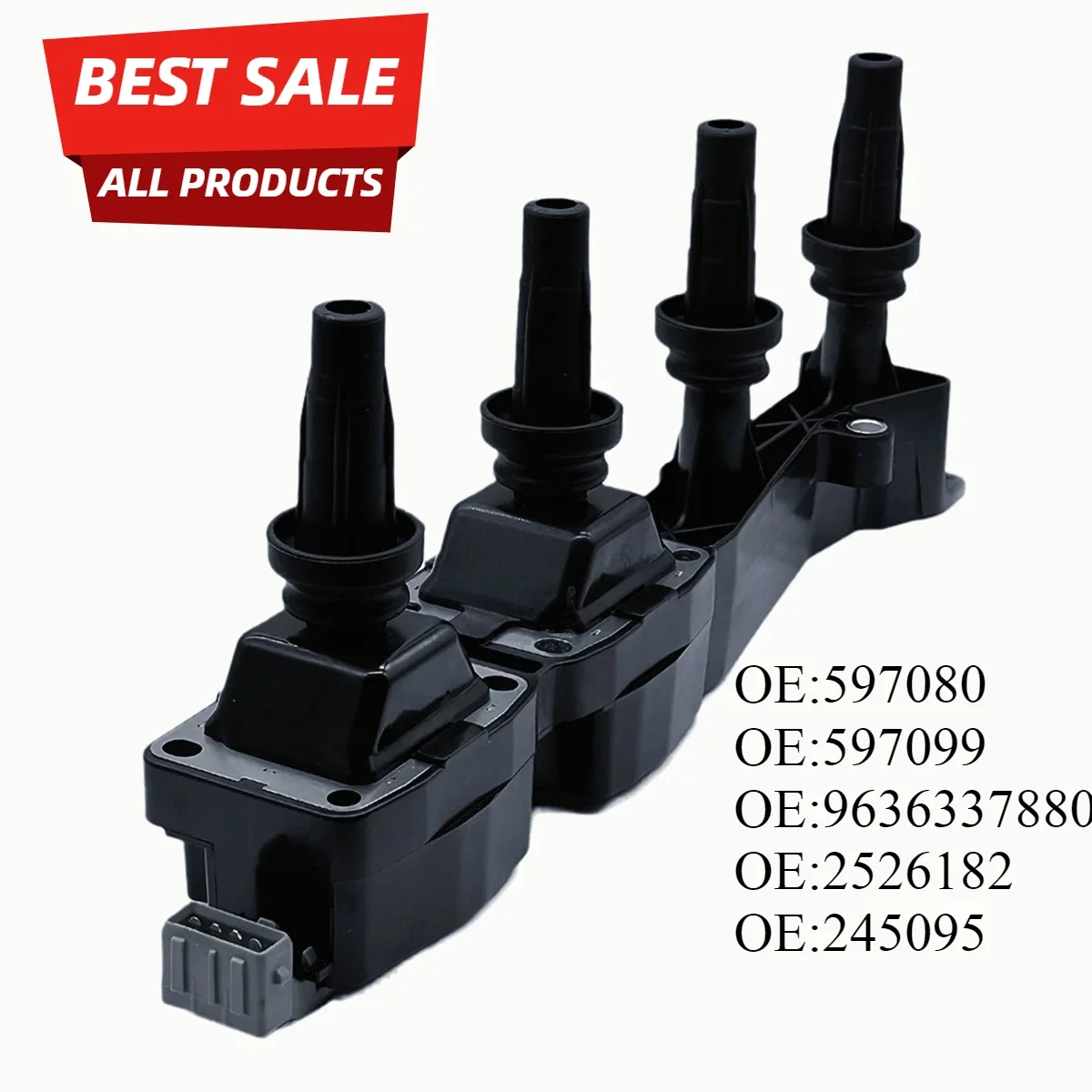 Auto Engine Ignition Coil for Citroen Berlingo C2 C3 C4 Xsara Peugeot 206 307 597080 597099 9636337880