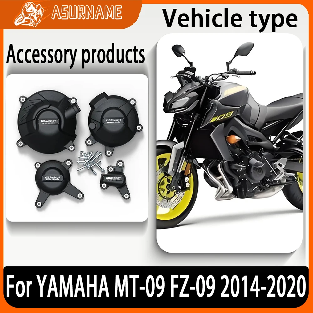 

For YAMAHA MT-09 FZ-09 MT09 TRACER 900 SCRAMBLER XSR900 2014-2020 Motorcycle Engine Cover Sets Bonnet Protector Engine Cover