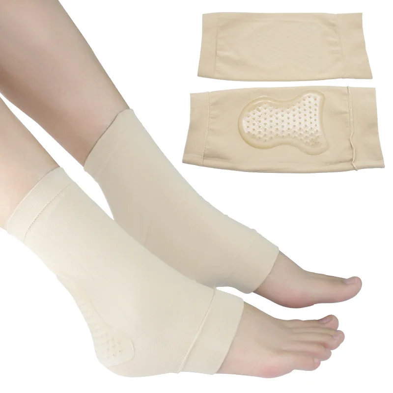 

Unilateral gourd socks protective cover heel moisturizing anti-dry crack silicone sports comfortable breathable ankle protection