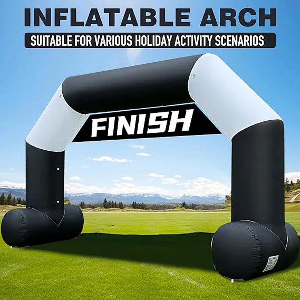 

Racing Arch Start Stable Inflatable Finish Line with Blower&detachable banner Inflatable Archway arch gate for Outdoor sports