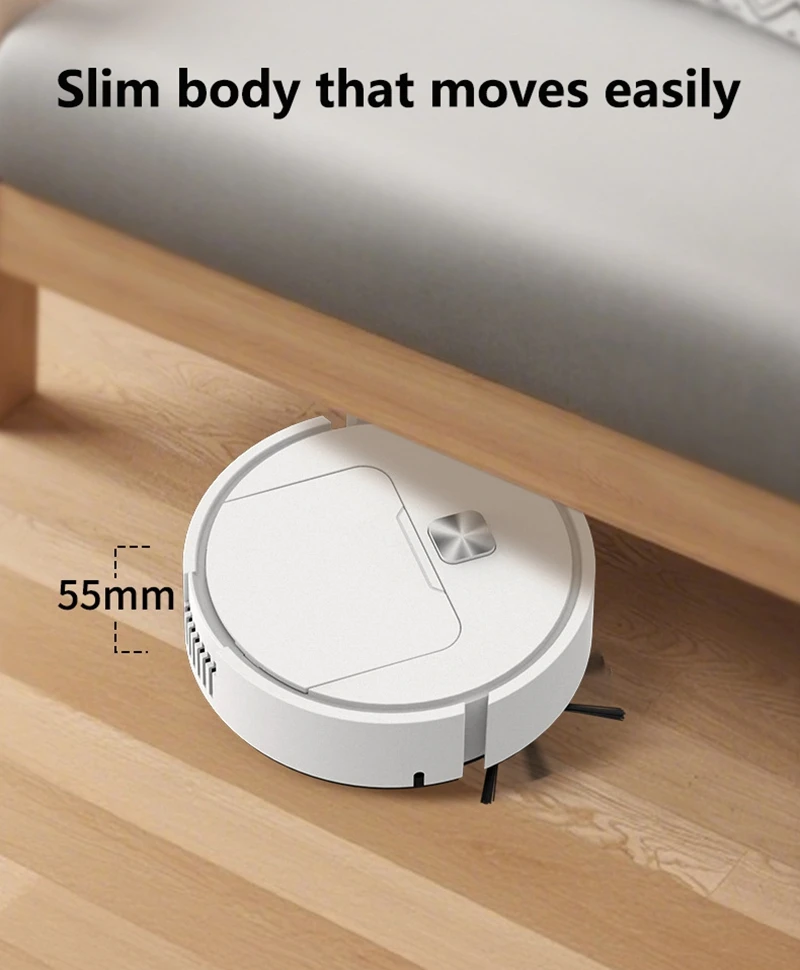 Mini Silent Smart Sweeping Robot Three-in-one Multi-function Cleaning Machine Vacuum Cleaner Sweep Mop Brush 2025