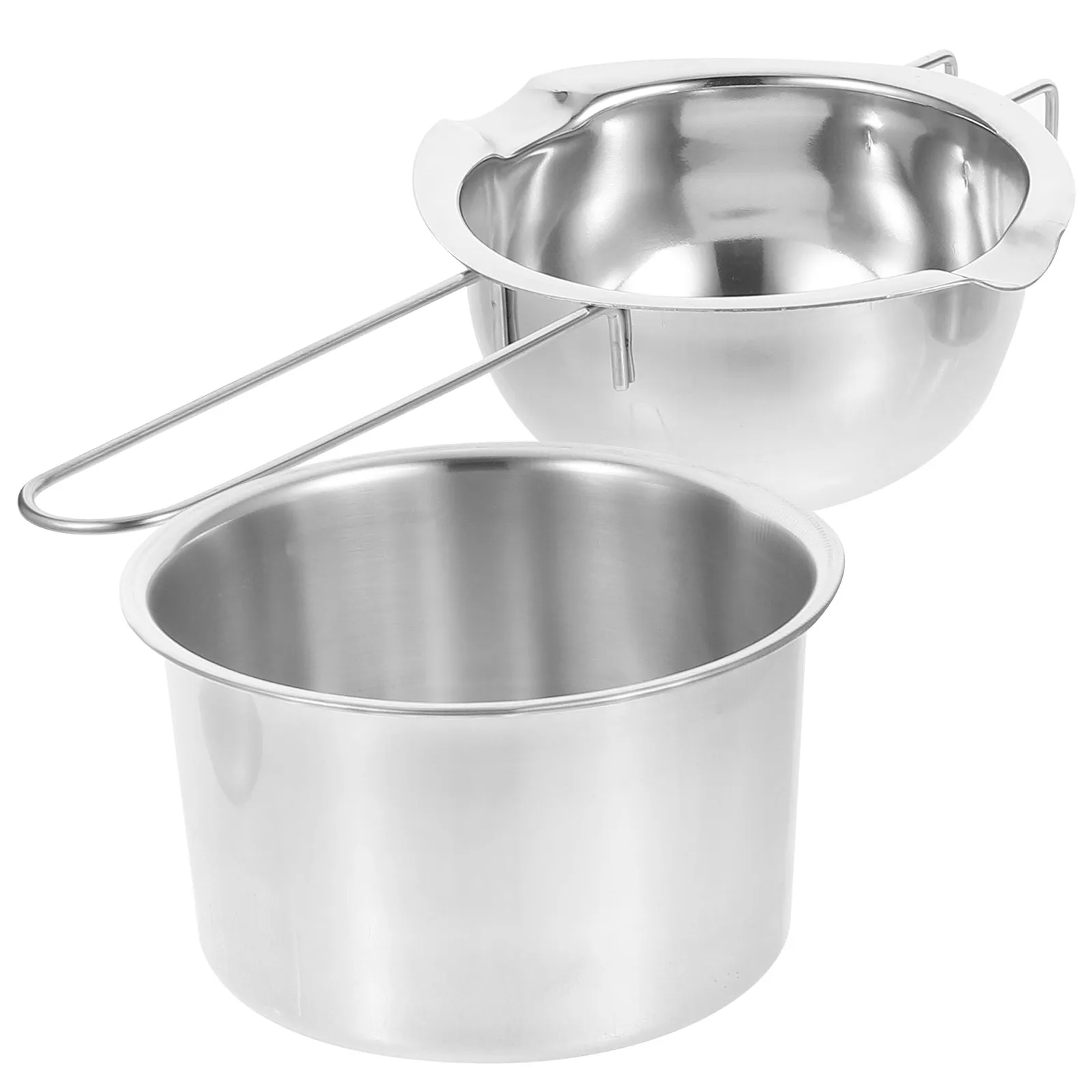 

2Pcs Wax Melt Pan Stainless Steel Pot Easy to Clean Multiuse Pot for Beginners and Professionals Wax Melt Pan
