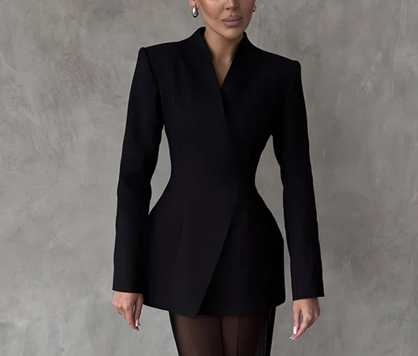 BKLD 2025 Spring New Long Sleeve Satin Tops Suits Solid Color Y2k Clothes Women Loose Elastic Mesh Skirt Two Piece Sets Outfits