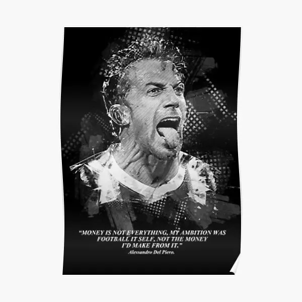 Del Piero  Poster Print Home Decor Wall Decoration Painting Room Picture Vintage Art Mural Modern Funny No Frame