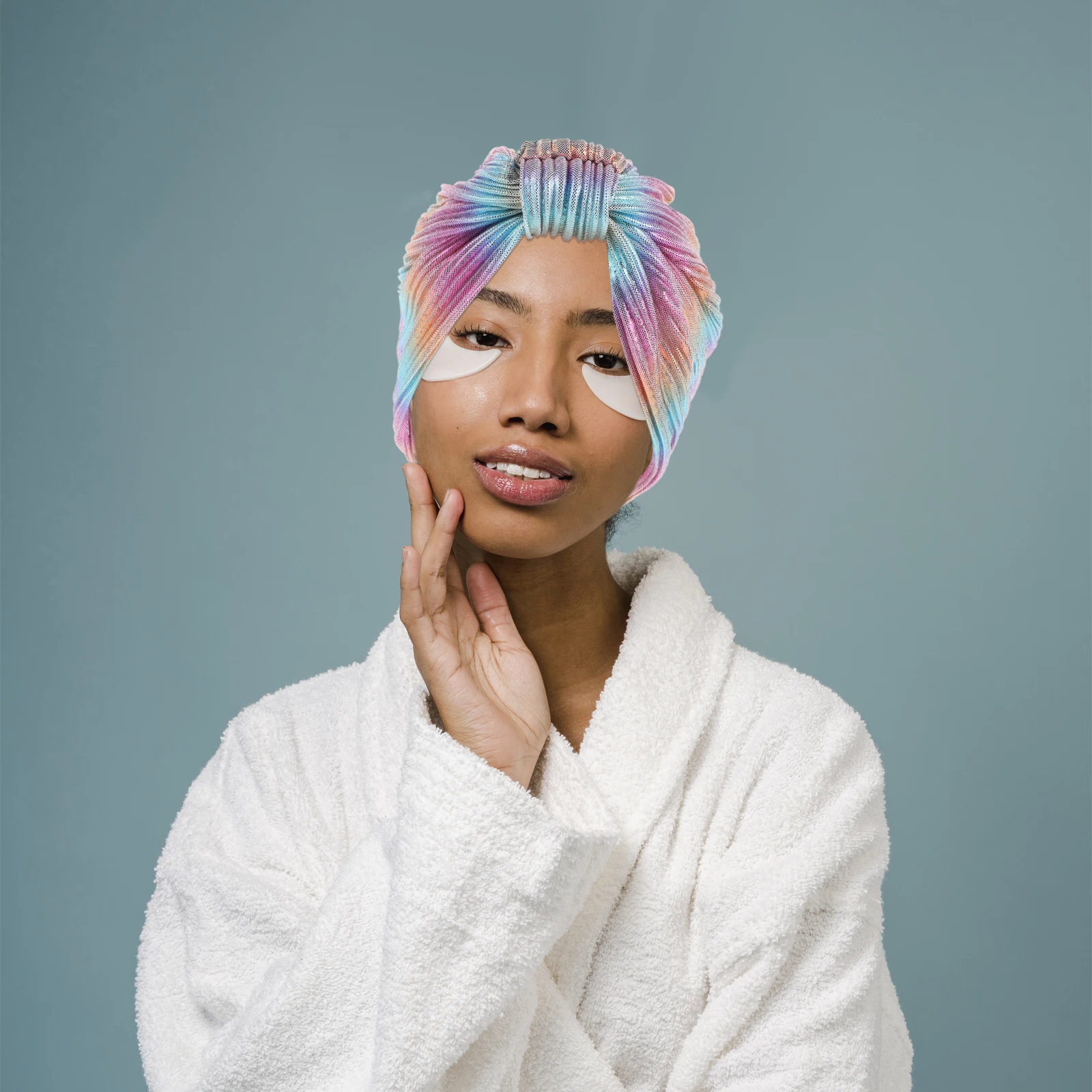 

Multi function Wrap Hat Decorative Colorful Headwrap Women Turban Bathing Sleeping Hair Turban Polyester Scarf