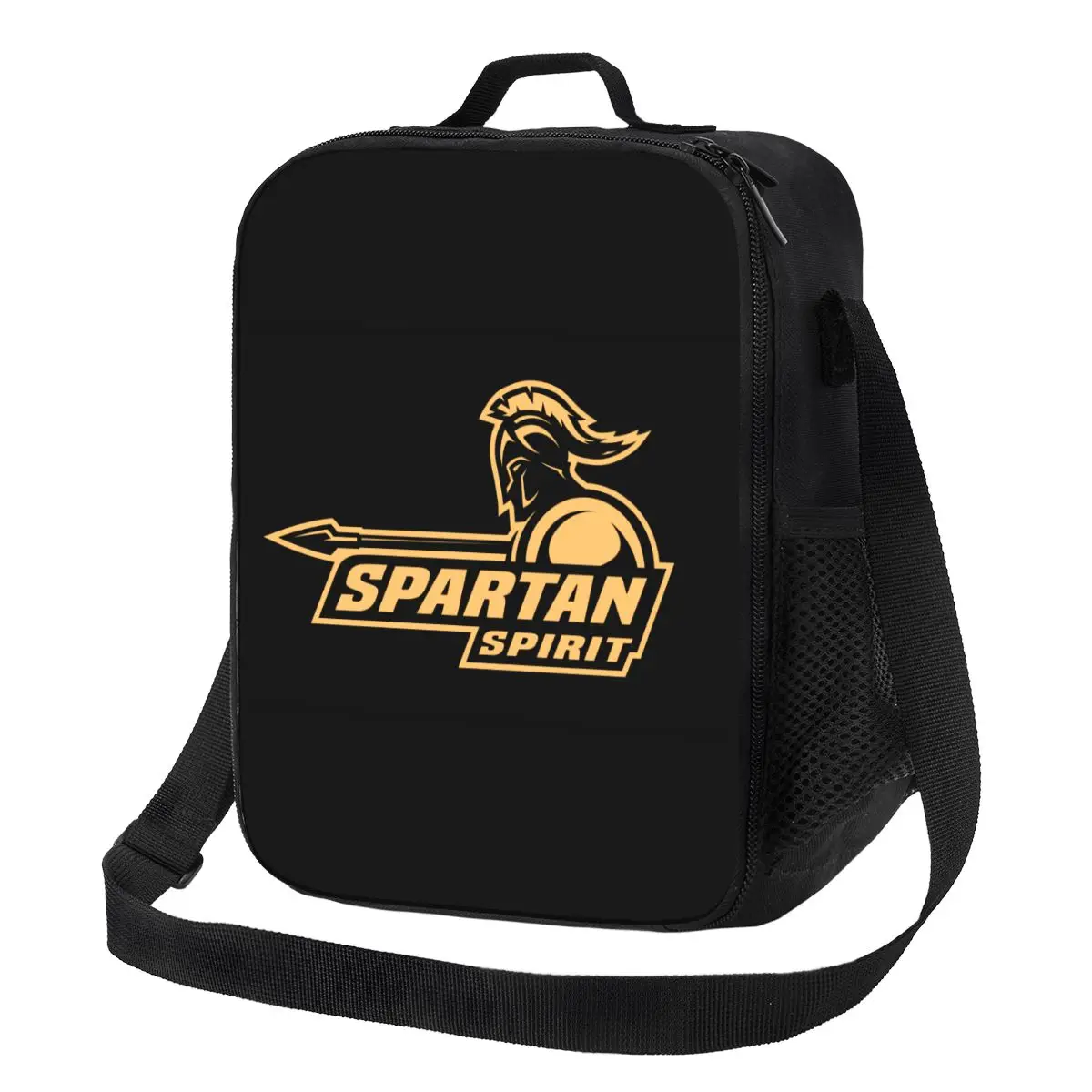 Spartan Spirit Sparta Warrior Thermal Insulated Lunch Bag Portable Lunch Container for Work School Travel Storage Bento Food Box