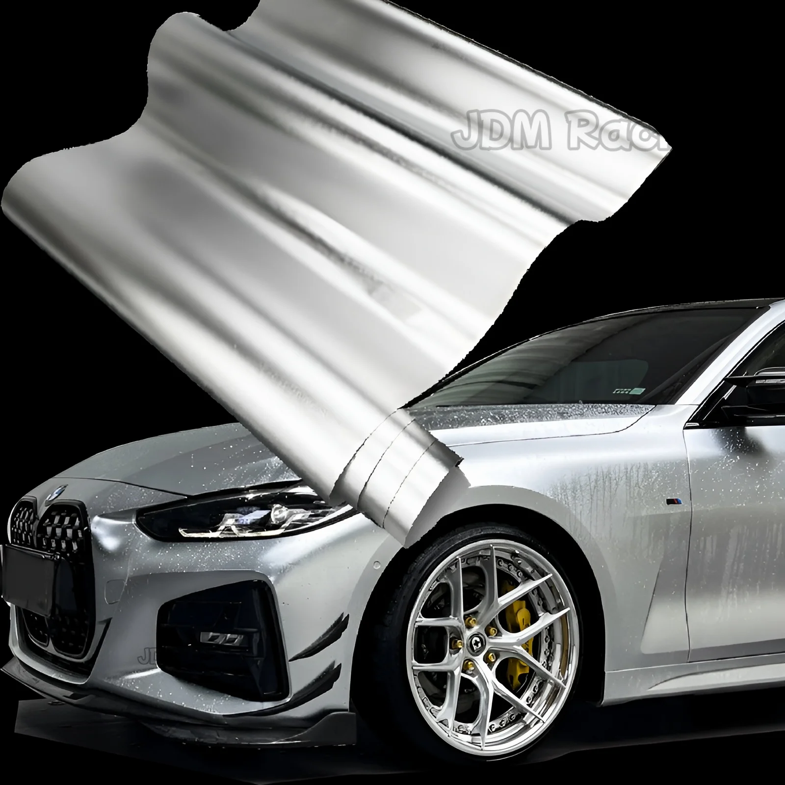 Liquid Metal Alexandria satin Silver Car Body Film Silver Vinyl Wrap Interior Sticker for Car Motorcycle Bike Styling Film ﻿