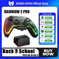 BIGBIG WON Rainbow 2 Pro Wireless Game Controller Apex Anti-curve Hall Trigger 2.4G Bluetooth Gamepad For PC/ Switch/ANDROID/IOS