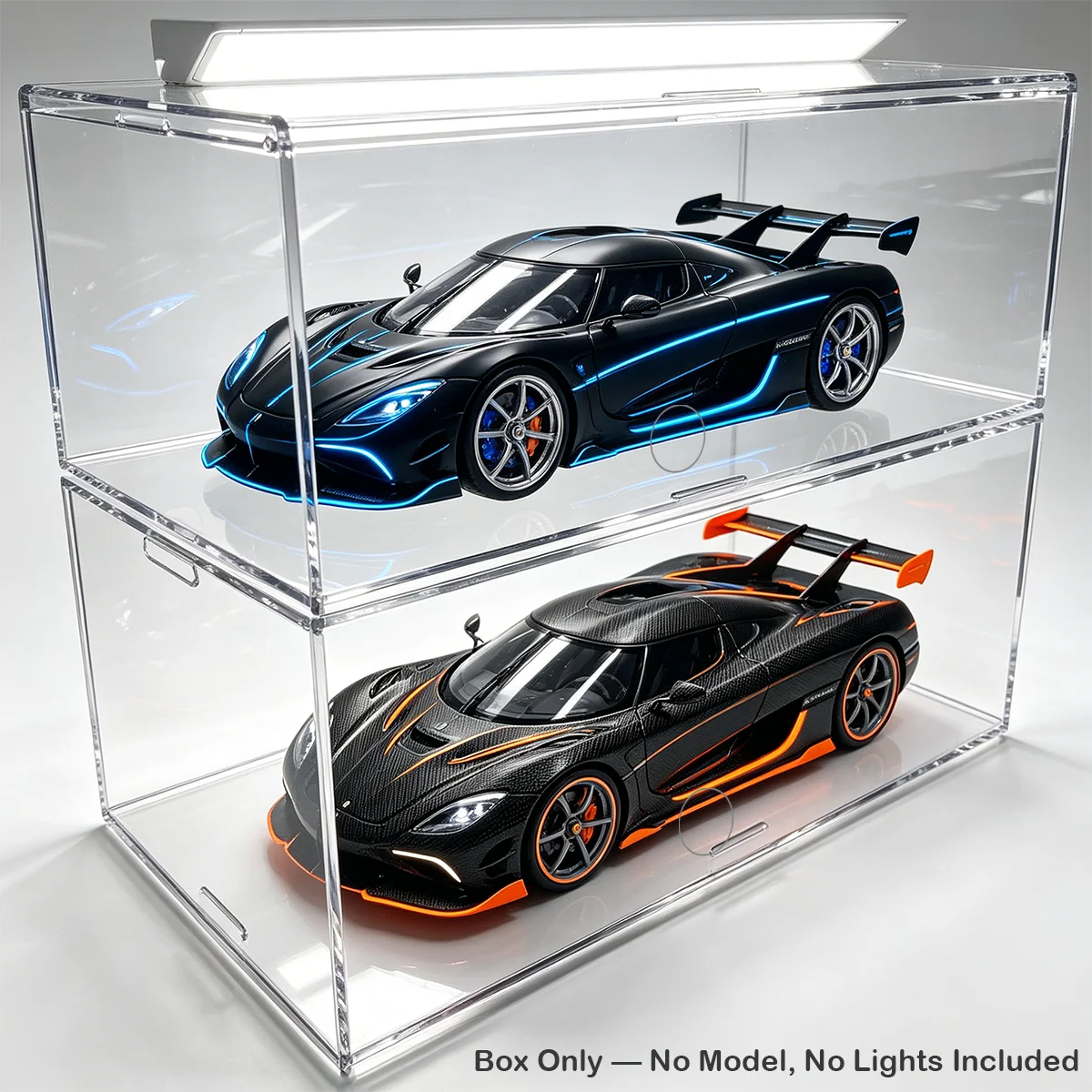 Acrylic Display Box｜2-Layer Starter · 4-Layer Pro｜Tool-Free Assembly｜For 1:32 Diecast Cars, Figures & Collectibles