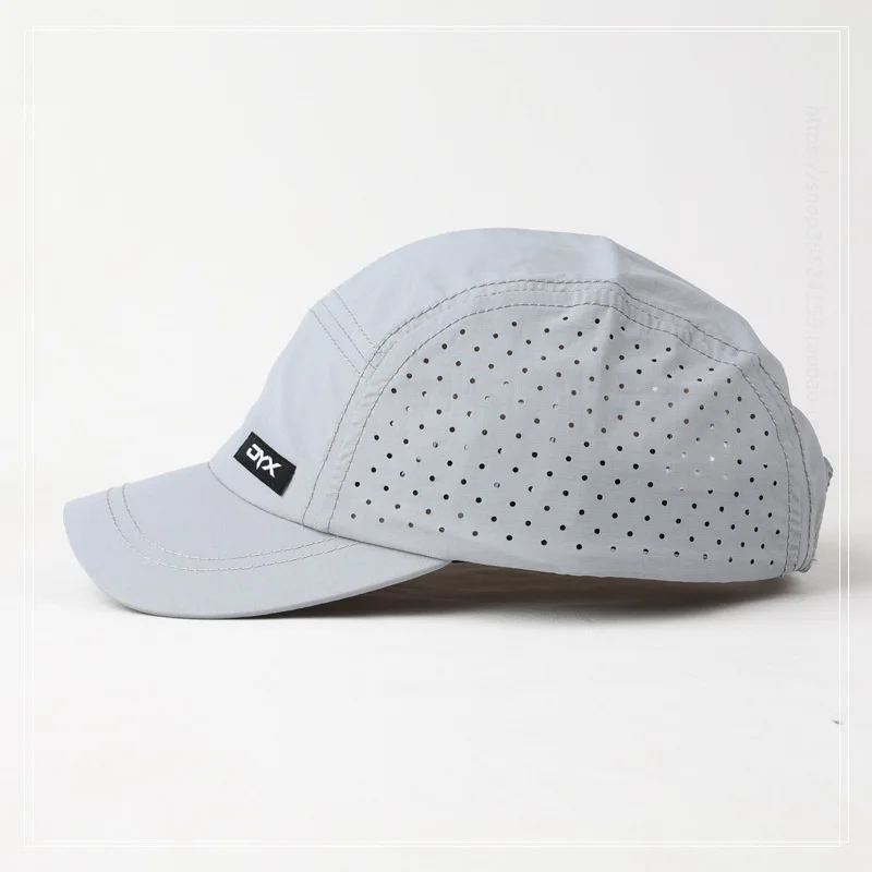 Eine Herren-Kappe mit kurzer Krempe, neuer Sommerstil, atmungsaktive und schnell trocknende Baseballmütze, leichte Soft-Top-Entenschnabelmütze für Damen – Detail 2