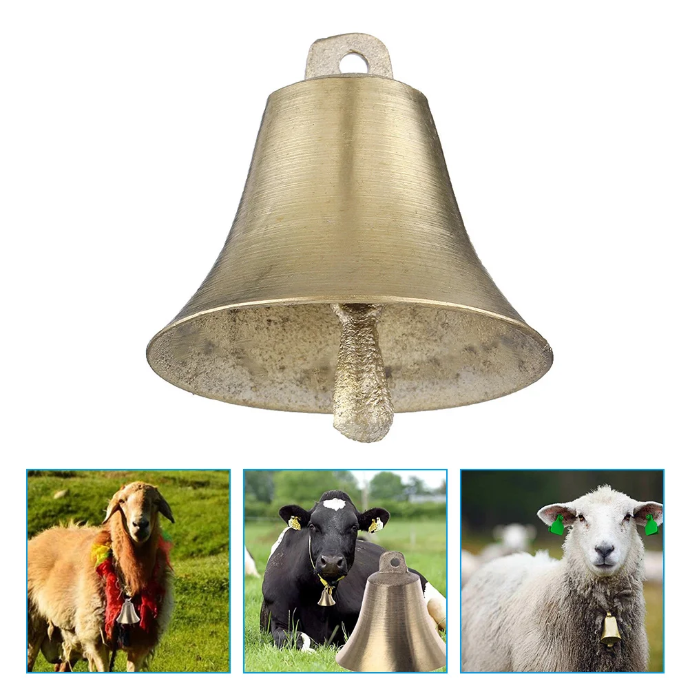 

4 Pcs Farm Anti- Bell Long Distance Horse Copper Grazing for Farming Livestock Hanging Bells Cow Anti-lost Ring Chime