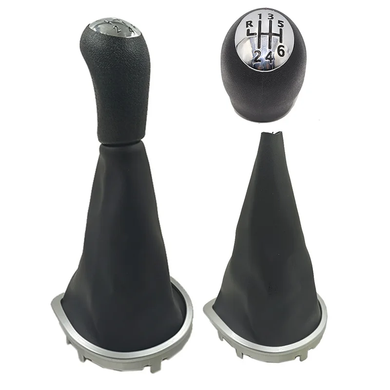 Gear Shift Knob Boot Stick Shifter Dust Jacket For  Clio 3 III 2005-2012 Manual Gearbox Handles Lever Change Cover