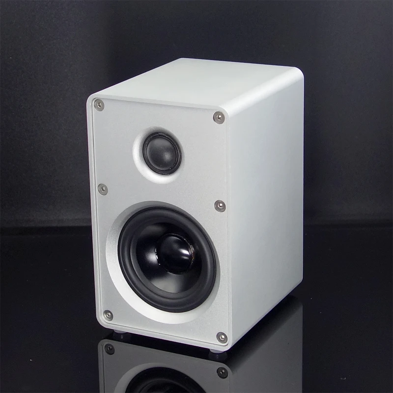 1 par de altavoces HIFI para estantería, altavoz pasivo HIFI, altavoz con chasis totalmente de aluminio para amplificador de Audio, altavoz HIFI bidireccional de 3 pulgadas