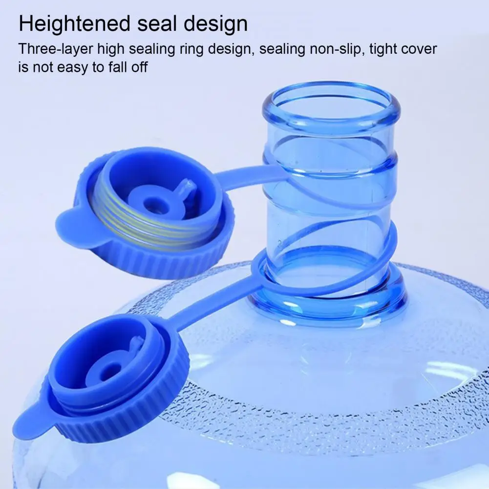 

4Pcs 3 & 5 Gallon Water Jug Lid Food Grade Leak Proof Reusable Water Bucket Sealing Lid Universal 45MM Water Dispenser Lid