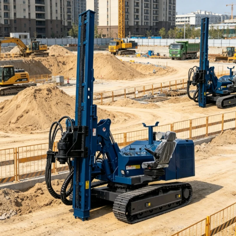 Customized Screw Pile Driver Installation Hydraulic Farm Fencing Pile Hammer Penumatic Poles Road Pile Driver