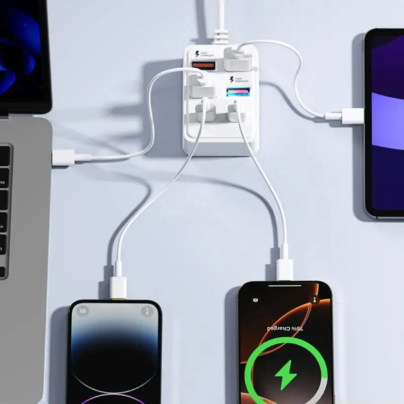 Multi Device USB Charging Dock For Simultaneous Charging Of Electronics