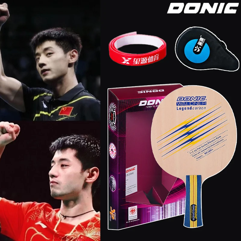 Donic Waldner Legend Carbon Table Tennis Blade 5-Ply All Wood with Carbon Fiber Ping Pong Paddle Loop with Fast Attack Racket