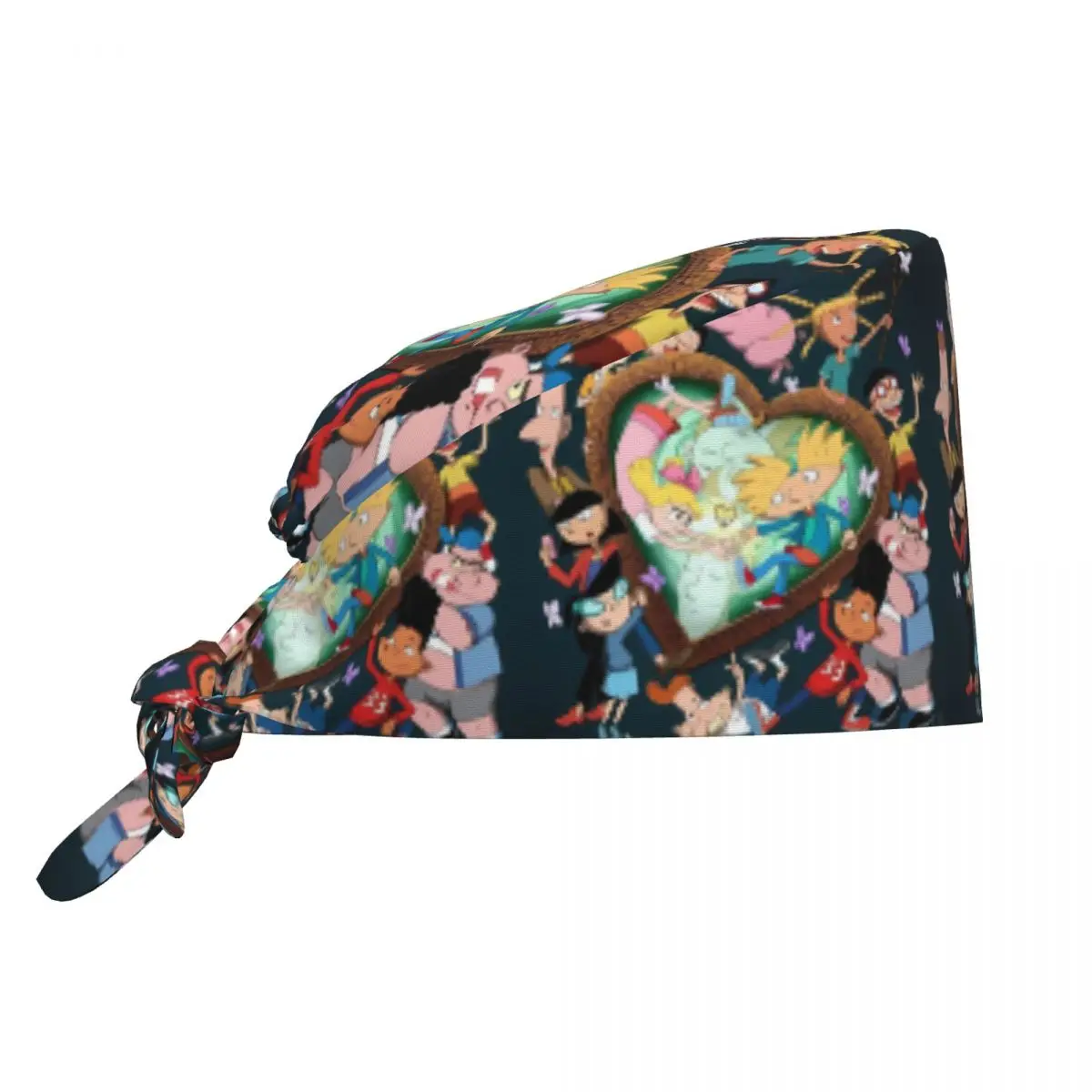 

Рабочая шапка для женщин и мужчин, модель Hey Arnold Nurse Hat, удобная эластичная медицинская шапка с завязками, модная шапка в стиле Y2K.