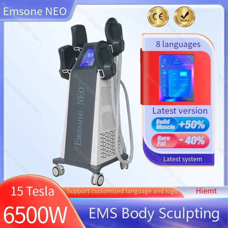 

Emsone NEO Professional Hiemt RF Nova EMS Body Slimming Sculpting Machine Build Muscle Fat Burning 6500W 15 Tesla with 200HZ