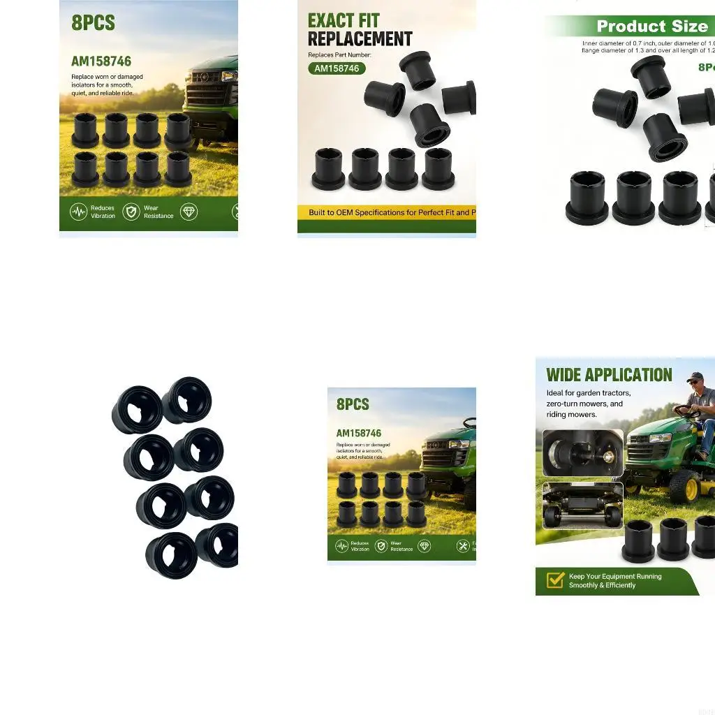 8Pcs High Capacity Mounting Bushings For Agricultural Machines B03E