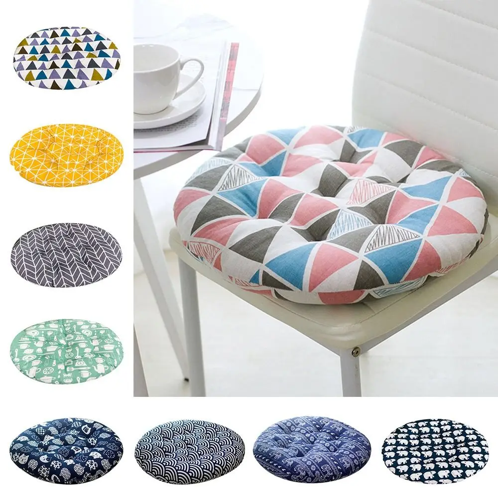 Comfortable Seat Cushion Breathable Pain Relief Warm Floor Cushion Round Soft Chair Protective Mat Computer Chair