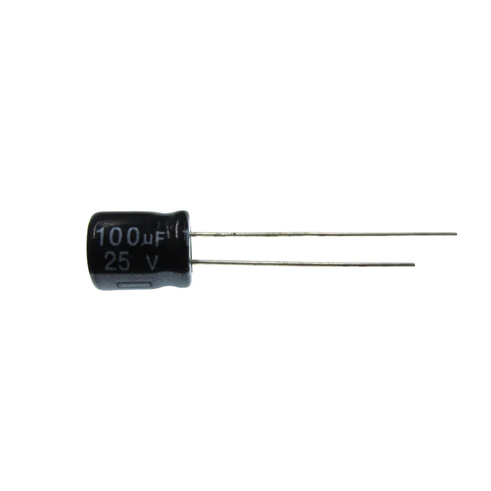 100PCS/LOT 25V100UF YXF 6*11MM 25V 100UF 105C DIP2 Aluminum electrolytic capacitors 100UF25V